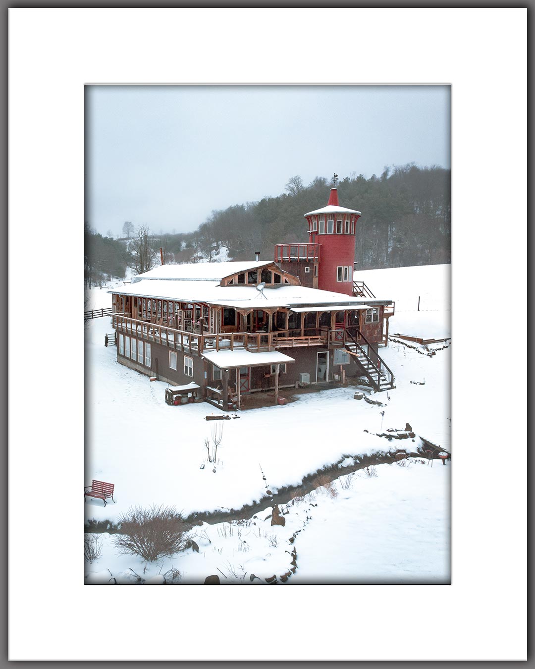 Snowy Barn